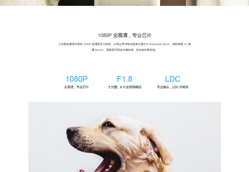 Xiaomi Mi MIJIA 1080P Smart Home Dome IP Camera Phone WiFi APP Remote Control (13)